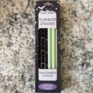6 pack CharCharms Halloween Tumbler Straws - Matches Stanley Spellcast - 20oz